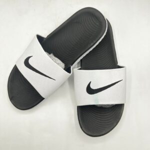 Nike Swoosh Sport Slides – Black & White